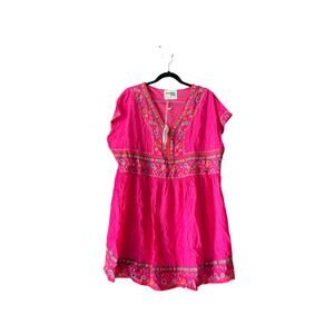 Savanna Jane Tunic Top 1X Pink NWT